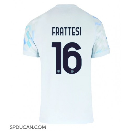 Muški Nogometni Dres Inter Milan Davide Frattesi #16 Gostujuci 2025-26 Kratak Rukav Muški Nogometni Dres Inter Milan Davide Frattesi #16 Gostujuci 2025-26 Kratak Rukav